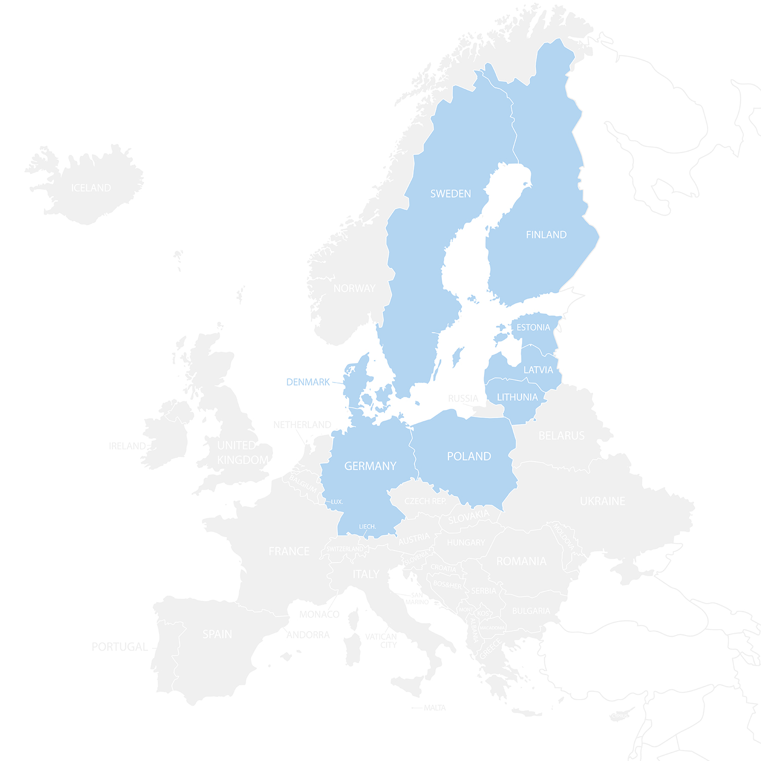 Europe Map_Baltic Sea