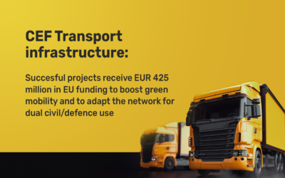 CEF Transport infrastructure:Succesful projects receive EUR 425 million in EU funding to boost green mobility and to adapt the network for dual civil/defence use